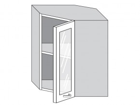 1.60.3у Шкаф настенный (h=720) угловой на 600мм со стекл. дверцей в Лесном - lesnoj.магазин96.com | фото