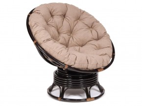 Кресло-качалка Papasan w 23/01 B с подушкой Antique brown, экошерсть Коричневый в Лесном - lesnoj.магазин96.com | фото