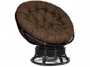 Кресло-качалка Papasan w 23/01 B с подушкой Antique brown, ткань Коричневый в Лесном - lesnoj.магазин96.com | фото