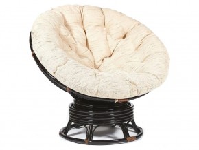 Кресло-качалка Papasan w 23/01 B с подушкой Antique brown, ткань Старт в Лесном - lesnoj.магазин96.com | фото