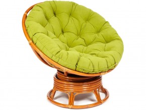 Кресло-качалка Papasan w 23/01 B с подушкой Cognac, флок Олива в Лесном - lesnoj.магазин96.com | фото