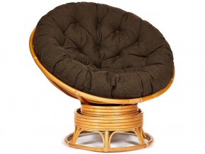 Кресло-качалка Papasan w 23/01 B с подушкой Honey, ткань Коричневый в Лесном - lesnoj.магазин96.com | фото