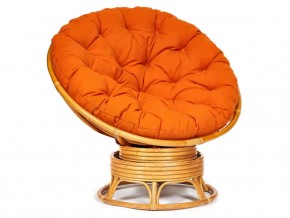 Кресло-качалка Papasan w 23/01 B с подушкой Honey, ткань Оранжевый в Лесном - lesnoj.магазин96.com | фото