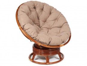 Кресло-качалка Papasan w 23/01 B с подушкой Pecan, экошерсть Коричневый в Лесном - lesnoj.магазин96.com | фото