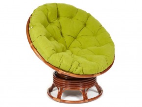 Кресло-качалка Papasan w 23/01 B с подушкой Pecan, флок Олива в Лесном - lesnoj.магазин96.com | фото