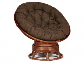 Кресло-качалка Papasan w 23/01 B с подушкой Pecan, ткань Коричневый в Лесном - lesnoj.магазин96.com | фото