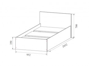 Кровать одинарная (Без матраца 0,9*2,0) в Лесном - lesnoj.магазин96.com | фото