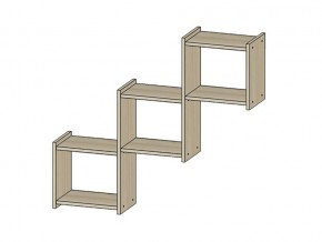 Полка Квадро ясень шимо светлый в Лесном - lesnoj.магазин96.com | фото