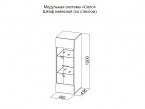 Шкаф навесной (со стеклом) в Лесном - lesnoj.магазин96.com | фото